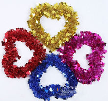 运动会亮丝硬圈钢丝爱心花环开幕式幼儿园早操器械舞蹈道具批发