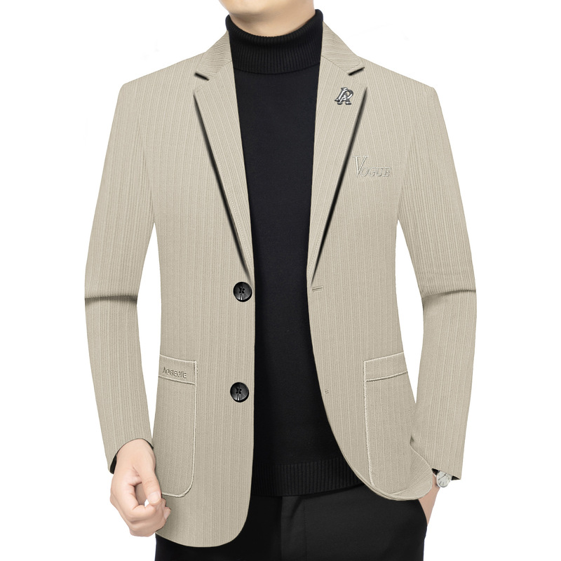 Young and Middle-aged Men's Suit Slim-fit Korean Fashionable Jacket 2025 Spring New Business Casual Handsome Suit Trendy