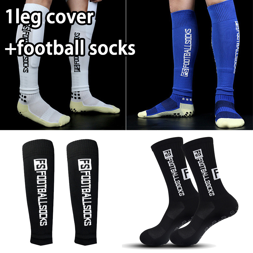 Kompressions-Fußballsocken für Erwachsene – Atmungsaktive Beinstulpen mit Schienbeinschutz, feuchtigkeitsableitendes Strickdesign für Sport und Training_voghion.com
