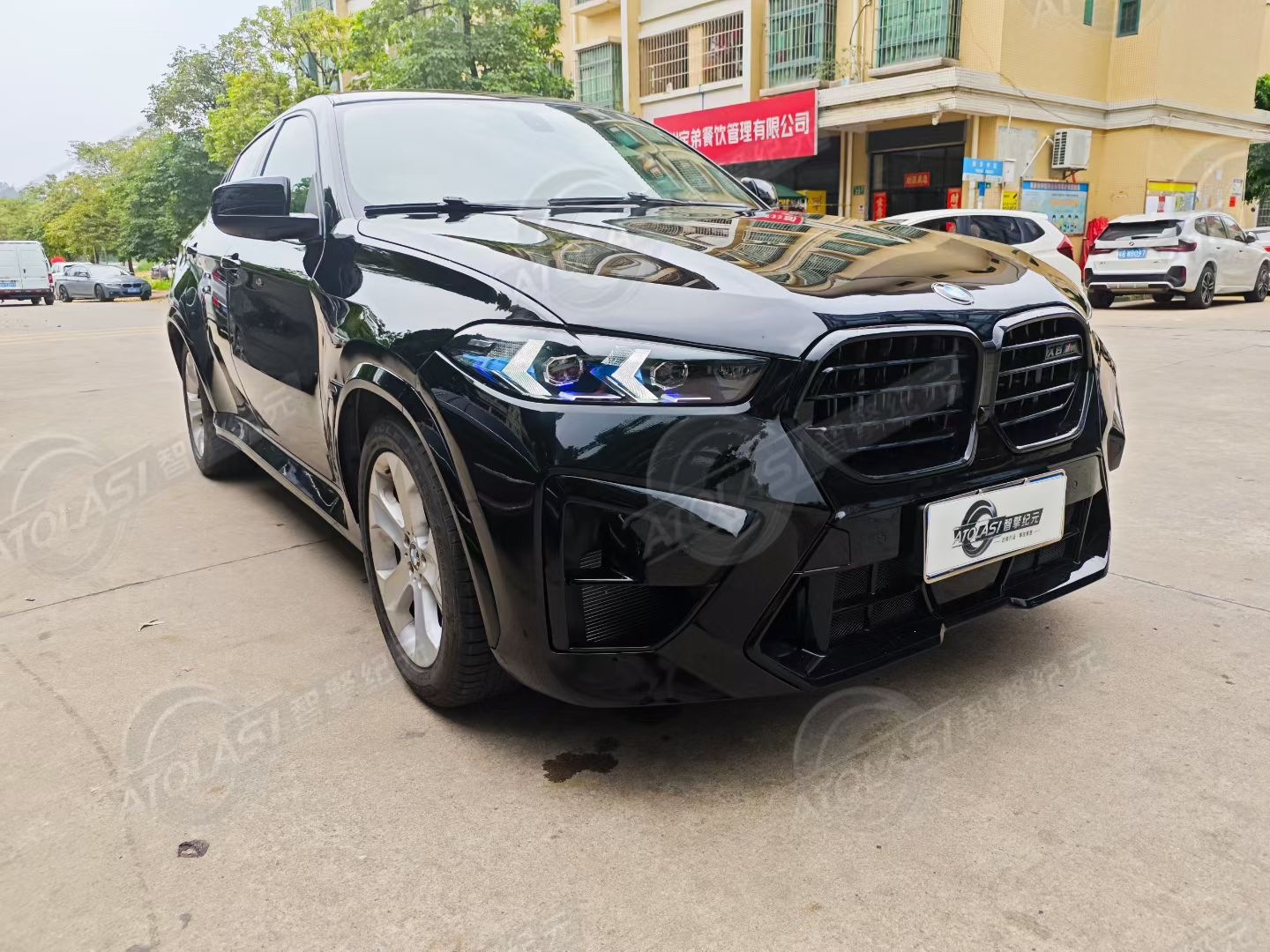 Suitable for 2008-2014 Bmw X6 Old Model to New Model Conversion, E71 to 2024 X6 Mf96 Front and Rear Bumper Body Kit