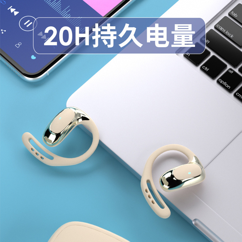 新しい Bluetooth 5.5 高品質で音漏れのないオープンイヤーヘッドセット、長いバッテリー寿命のステレオ通話ゲームヘッドセット|undefined
