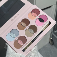 HERORANGE~18-color eye shadow palette, multi-color brightening, three-dimensional pearlescent color, summer dopamine makeup all-in-one palette