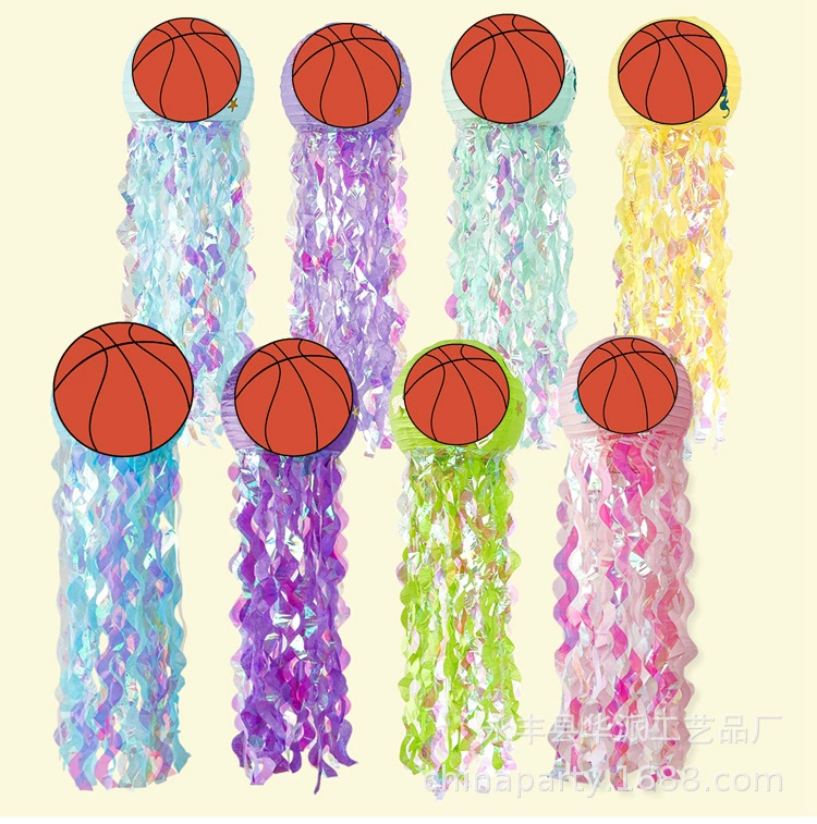 DIY Русалка тема украшения поставки Медуза Бумажный Фонарь Свадебная вечеринка макет красочный Фонарь кулон Медуза