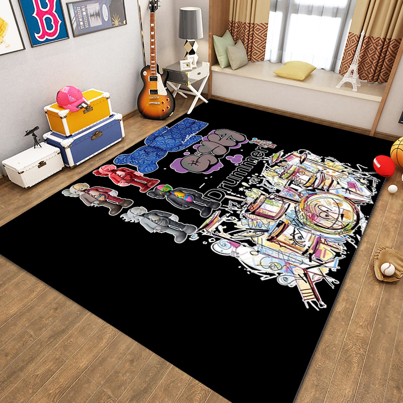 트렌디한 손으로 그린 드럼 세트