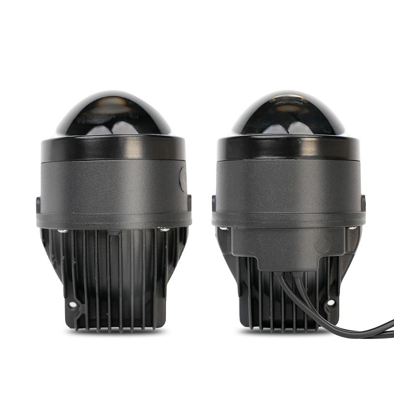 3 pulgadas nueva lámpara de niebla LED de automóvil doble lente tricolor lámpara de automóvil LED impermeable lámpara de niebla universal