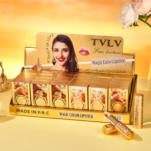 Cross-border Hot Sale TVLV Crystal Color-changing Petal Lipstick Moisturizing and Waterproof Not Easy to Stick Cup Lip Balm for Women