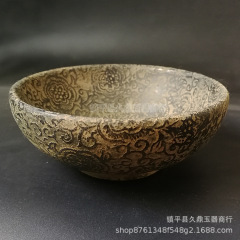 古弄雑項玉器卸売り復古は古い青泥の玉器玉碗を作って古い玉の置物を作って卸売りします。