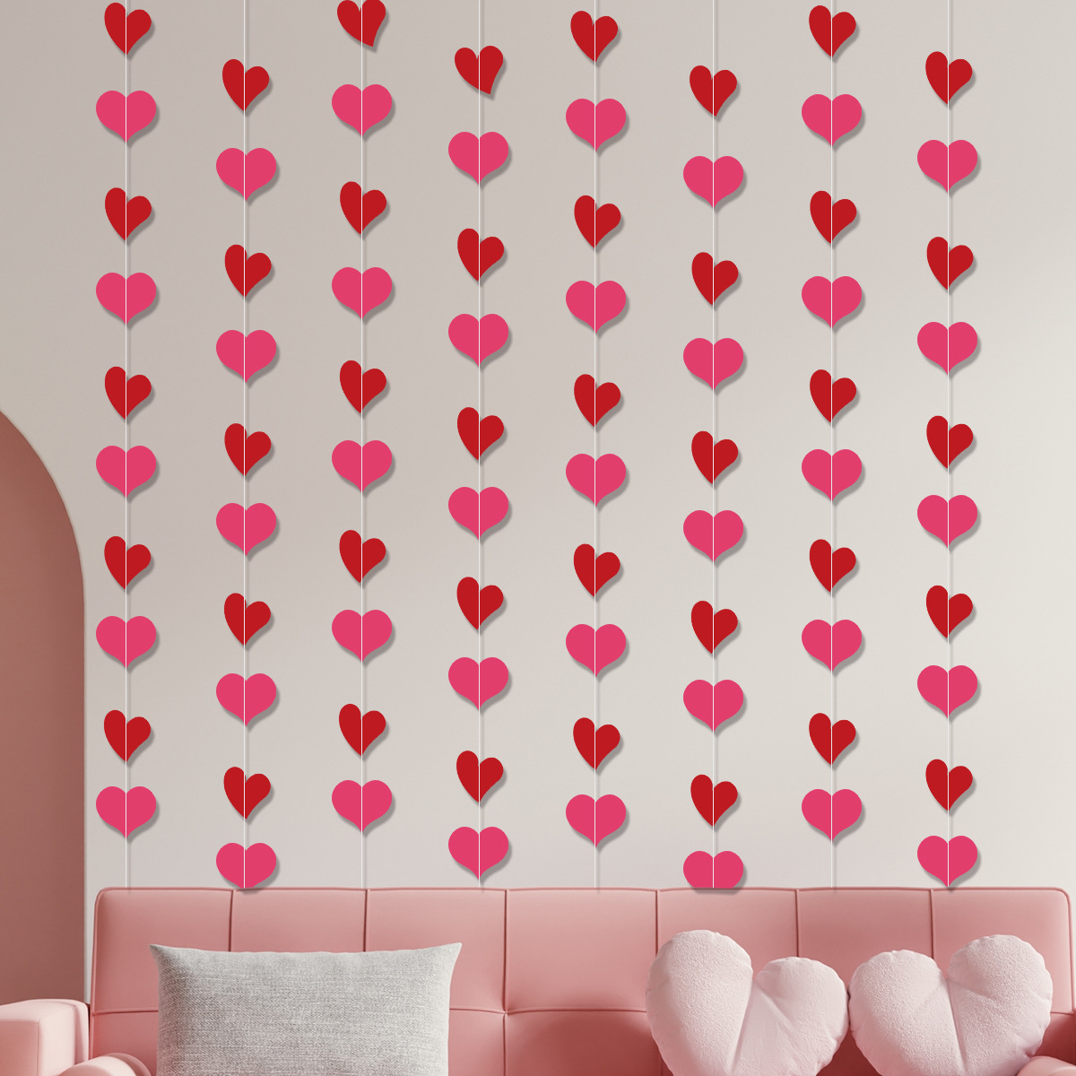 Festival Occasion Valentine's Day Cartoon Style Heart Shape Paper Festival Decorative Props