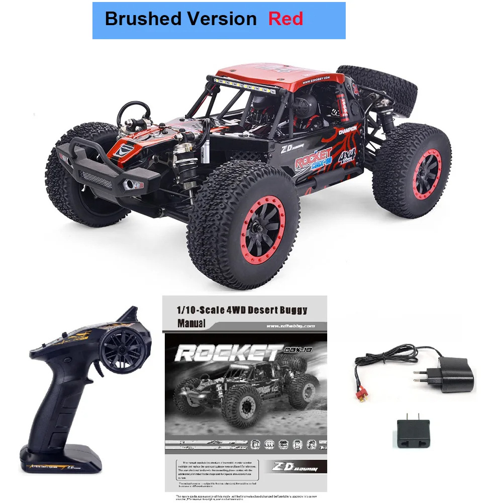 ZD 1/10 desierto vehículo todoterreno multi-especificación opcional RC modelo de coche de juguete de control remoto de cuatro ruedas de alta velocidad todoterreno vehículo