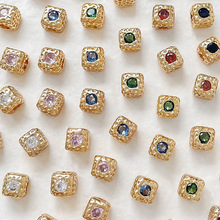 18k�~����ɫ��ʯ���K���Ӹ���diy�ֹ��Ʒ����朴������