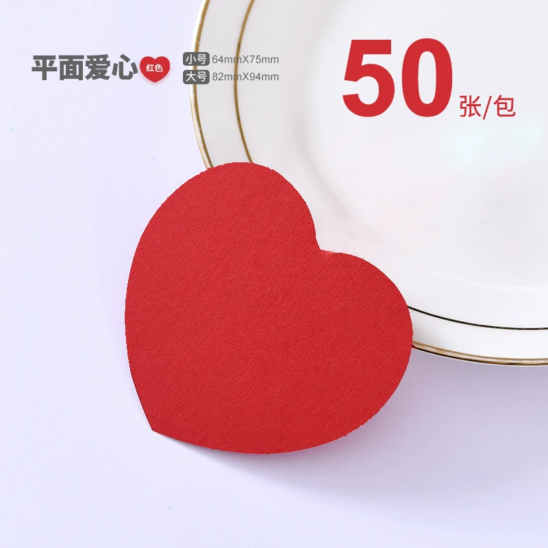 Small cards heart shaped, postcard, DIY
