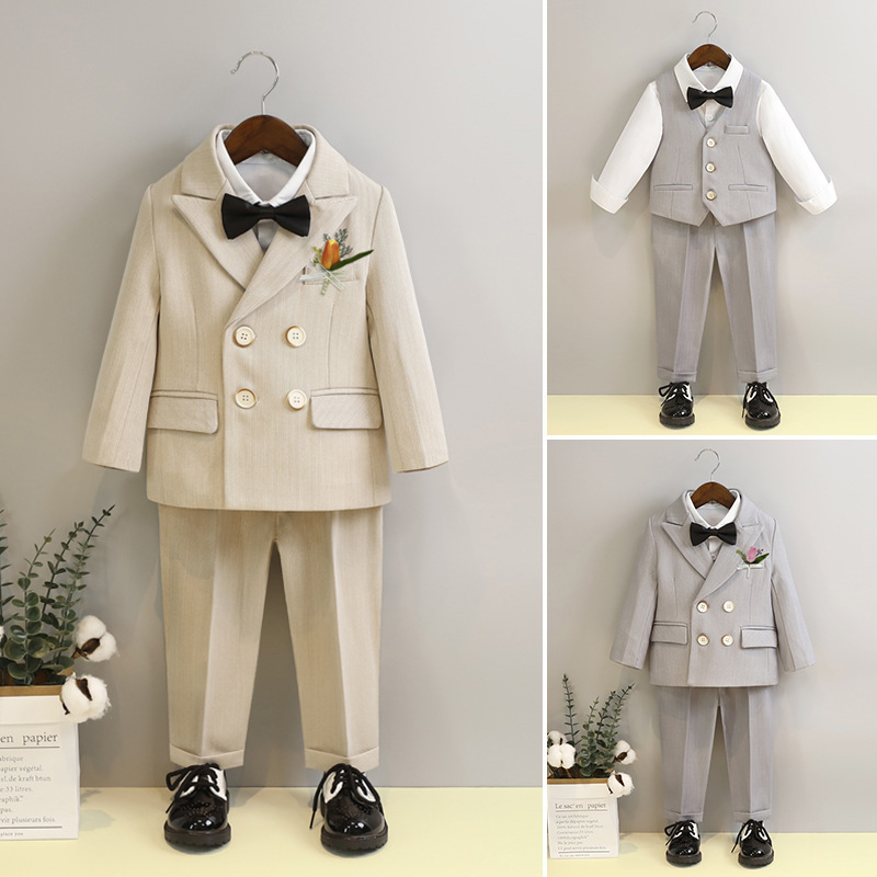 Children's Suit Dress Spring Suit Flower Girl's Wedding Dress Baby's Birthday Suit Boy's Performance Suit Children's Suit Dress Spring Suit Flower Girl's Wedding Dress Baby's Birthday Suit Boy's Performance Suit