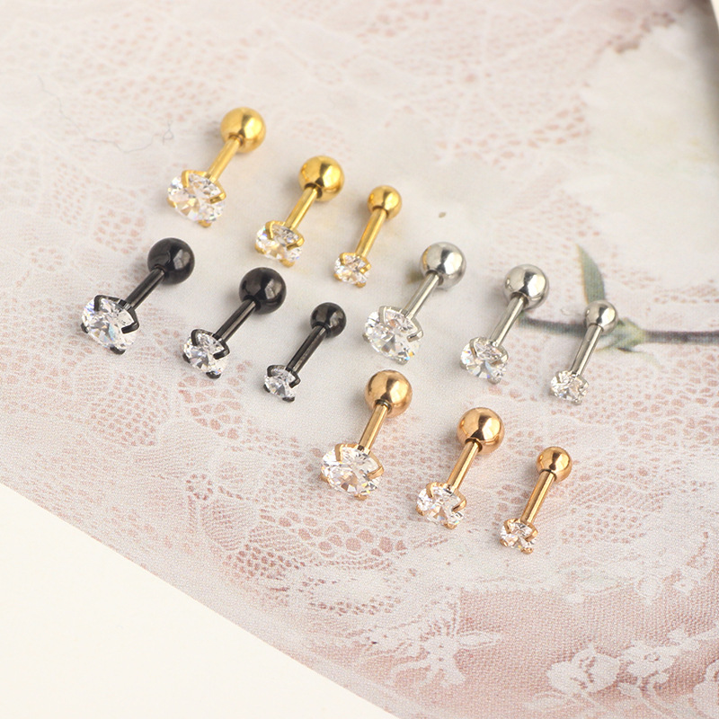 Labret piercing jewelry detail image