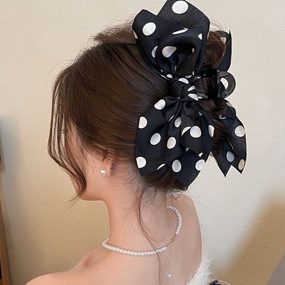 Clip de agarre de lazo de súper hada, parte posterior de la cabeza llena, pinza para el cabello, clip para el cabello de princesa, tocado de clip de tiburón de sentido avanzado