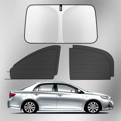 Net, Car Screen Net, Car Car curtains - hot-recommendation-sedan-4-pieces-in-the-whole-car-thickened-titanium-silver-front-guard-remarks-on-the-model-year