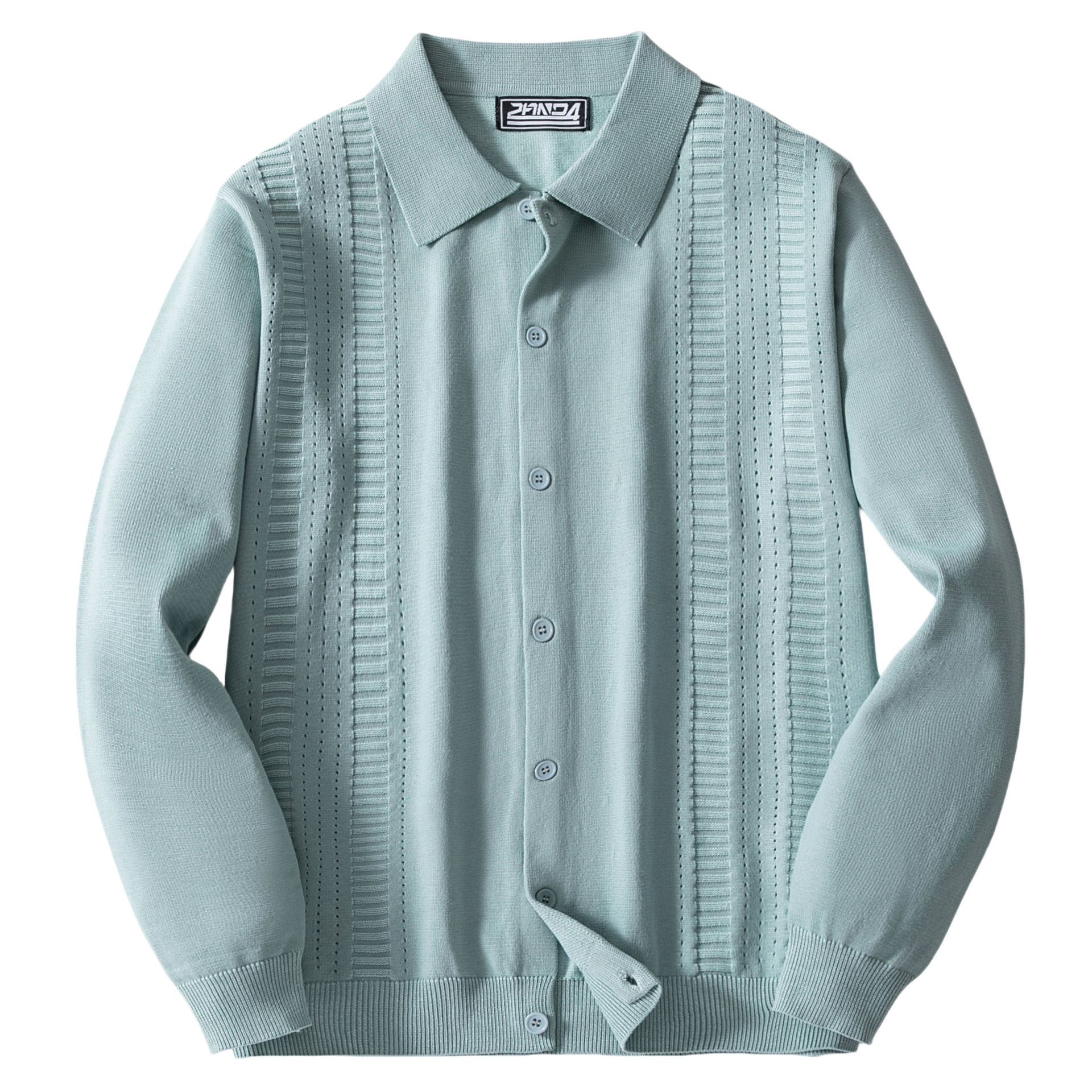 Cross-Border Men's Casual Pure Color Cardigan Knitwear Young Men's Lapel Thin Knitted Jacket Men's Sy0195