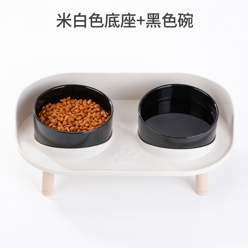 라이스 화이트 베이스 + 블랙 볼 (3 높이)