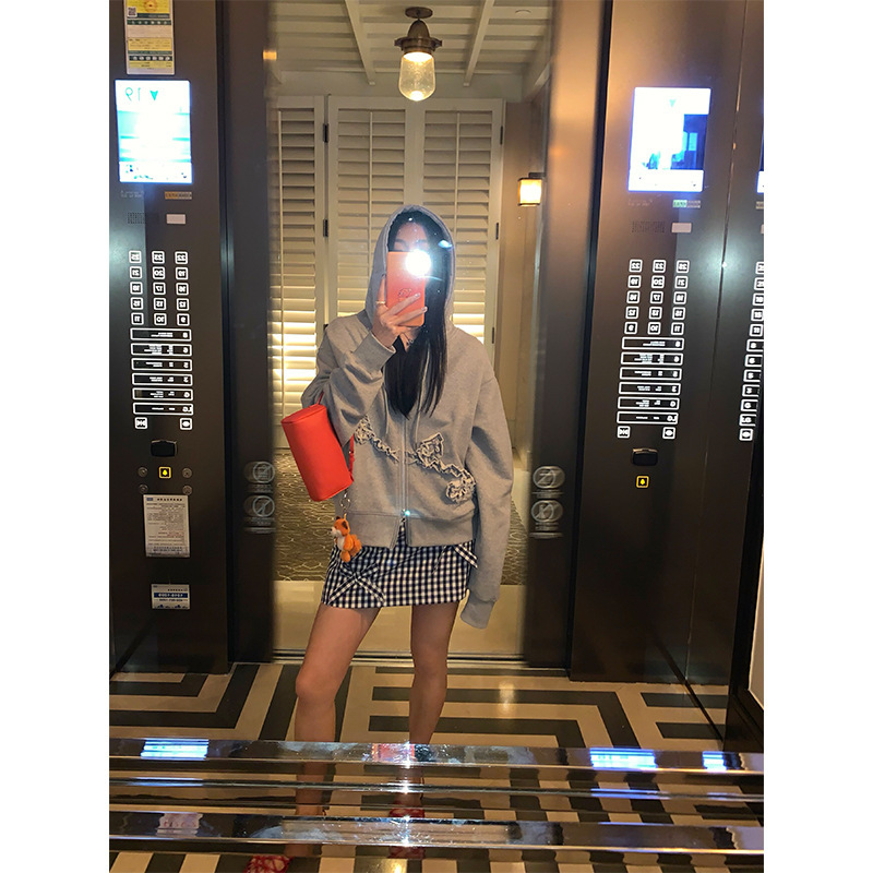 落落狷介 a字半身裙女2025年新款设计感小众蝴蝶结格子半裙包臀裙|undefined