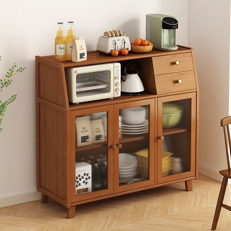 Gabinete de cocina multifuncional contra la pared, cocina simple, varios armarios de artefactos mágicos, comedor casero moderno.