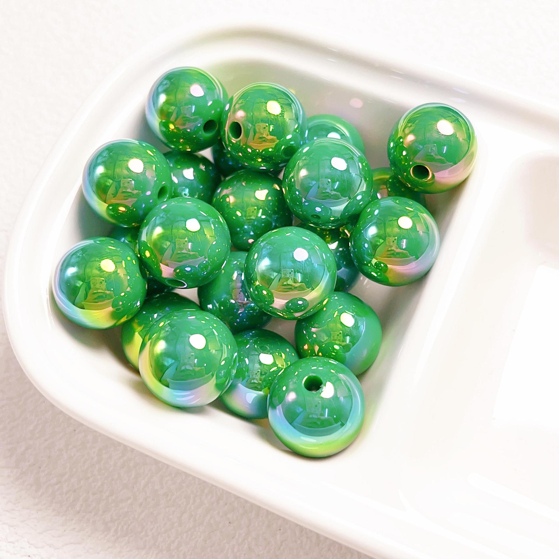 23g Weight Beads Jewelry Making Type DIY Jewelry Accessories Classification 10 PCS/Package Quantity Acrylic Material Ball Pattern Plating Design Simple Style Style 10 PCS/Package Arylic Ball DIY Jewelry Accessories Beads 14