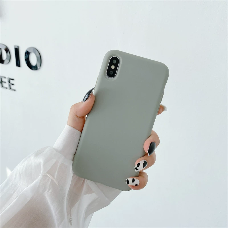 Яблоко, совместимый силиконовый чехол для телефона, матовый iPhone 12, iPhone12 Pro, iphone, 11
