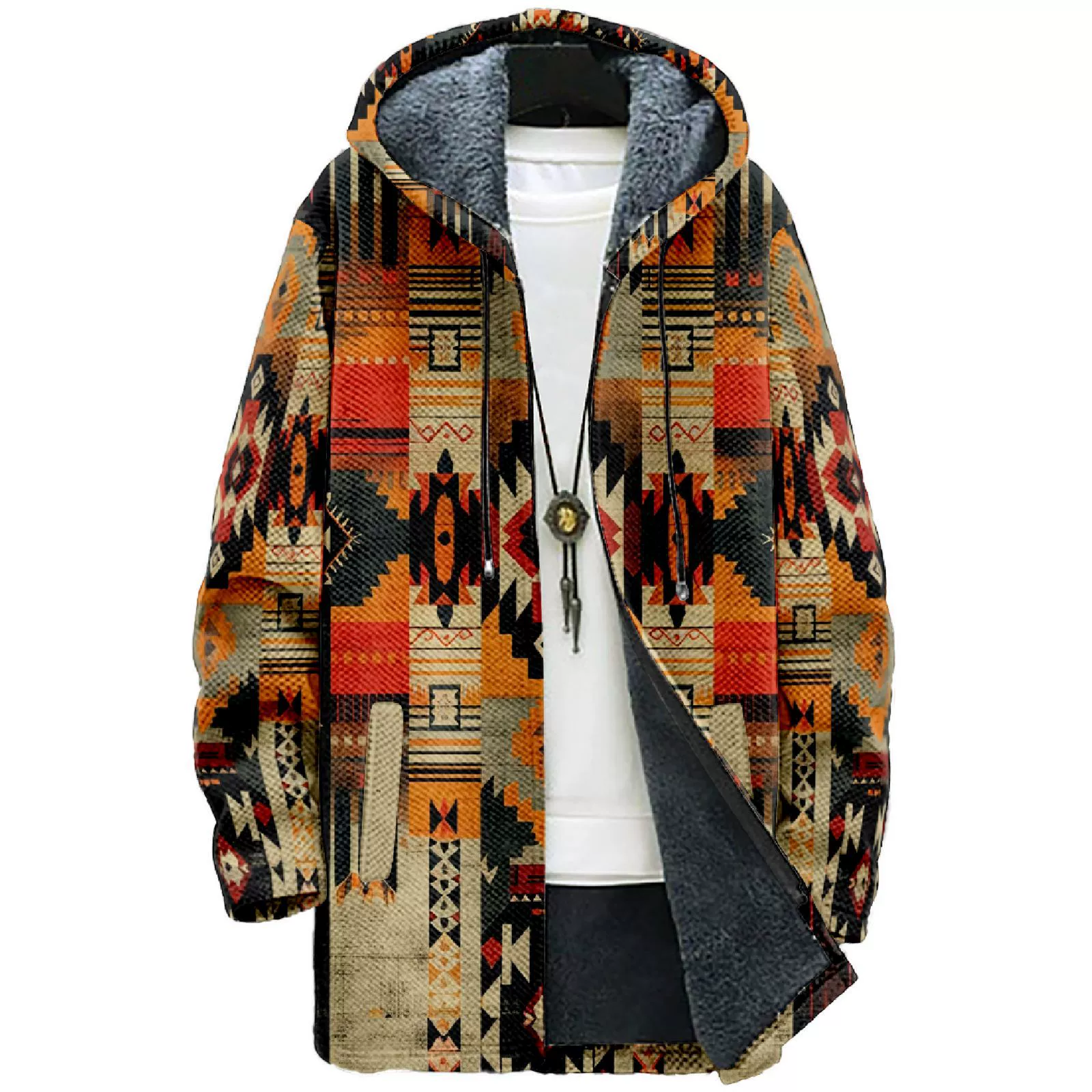 2024 трансграничный новый длинный рукав с капюшоном свитер европейский и американский 3D цифровая печать мужской повседневный длинный рукав с капюшоном