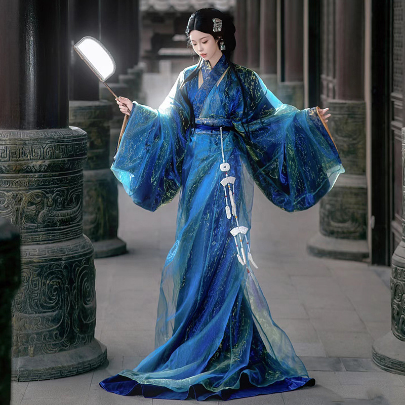 紫色战国袍汉服女款成人直裾大袖衫襦裙古风女装2025新款仙气古装|undefined