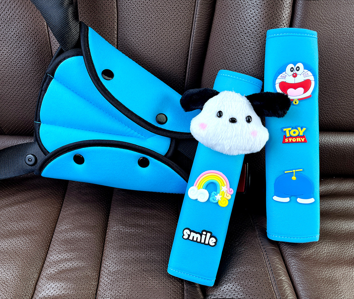 Four Seasons Shield Seat Belt Fixing Adjuster Car Children's Shoulder and Belly Protector Does Not Strangle the Neck