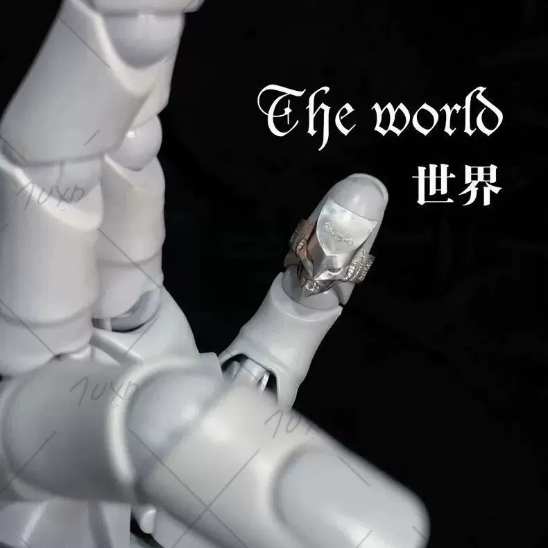 JOJO奇妙冒险GoldenWind替身戒指男女个性潮流百搭设计感开口指环