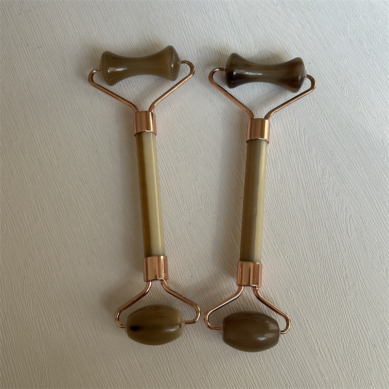 Horn Facial Massage Tool Double Head Roller Gua Sha Beauty Device 15cm quality and texture