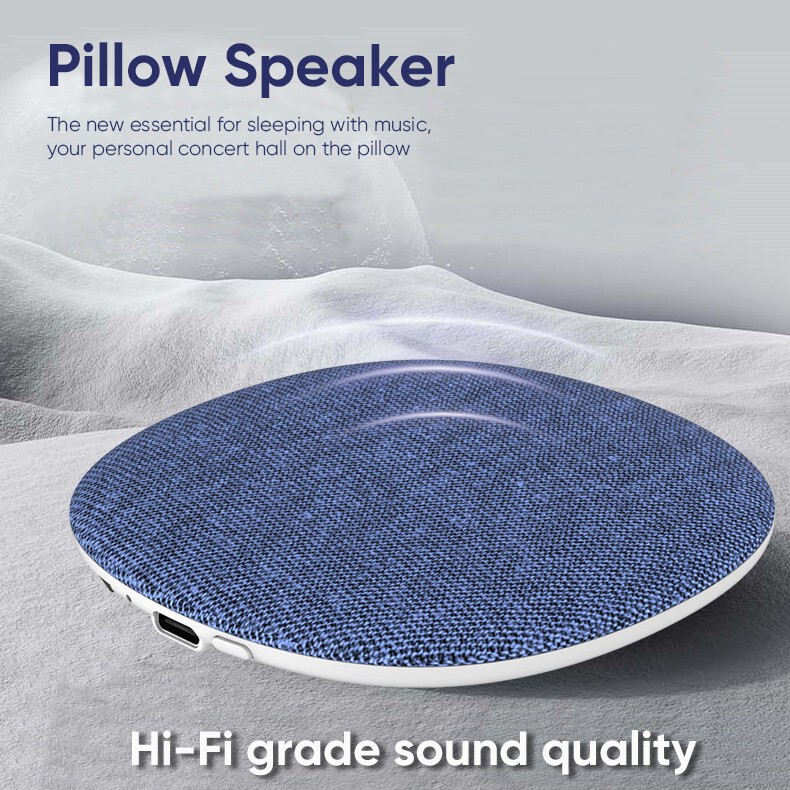 Ultra-Thin Pillow Sound Disc, Cross-Border Foreign Trade Hot-Selling Sleep Wireless Bluetooth Speaker with White Noise, Mini with Card Slot and Timer Ultra-Thin Pillow Sound Disc, Cross-Border Foreign Trade Hot-Selling Sleep Wireless Bluetooth Speaker with White Noise, Mini with Card Slot and Timer