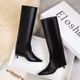 712 small split trousers fashion boots pointed high heel with thin but knee high boots boots knight boots