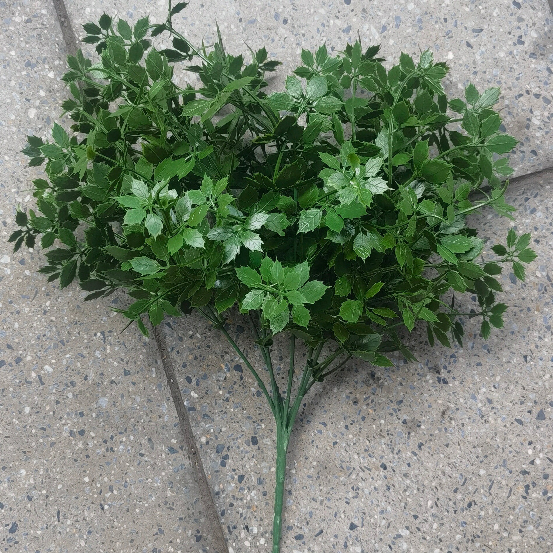 Plantas verdes artificiales pequeñas plantas retardantes de llama B1 SGS certificación de la UE informe retardante de llama simulación de plantas artificiales de haz