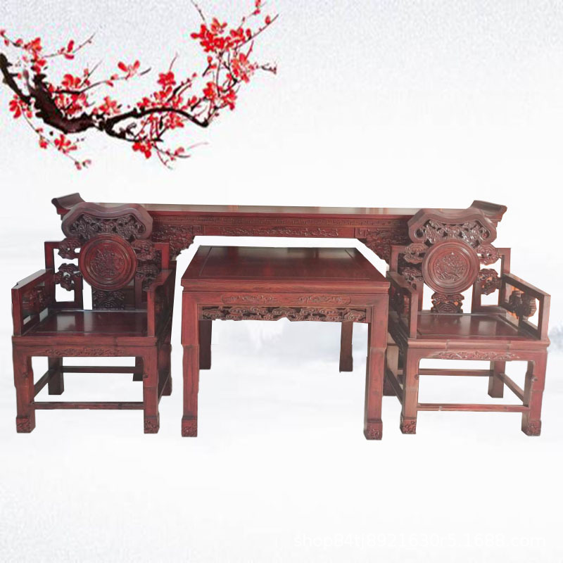 中式仿古老榆木餐椅圈椅太师椅仿古客厅家具靠背圈椅实木灵芝椅子