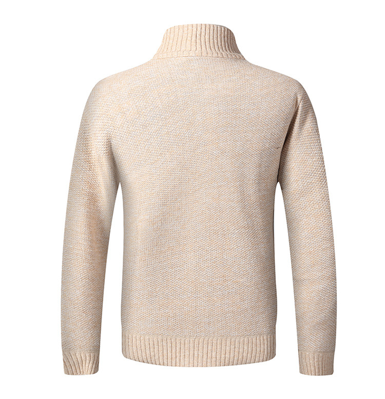 Herren Strickjacke Für Herbst Winter Gefüttert Mit Stehkragen_voghion.com