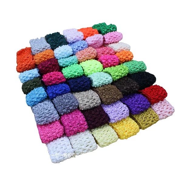Cross-Border Manufacturers Directly Supply 4cm Korean Silk Children's and Infant Knitted Headbands in Multiple Colors with Customizable Wave Shapes