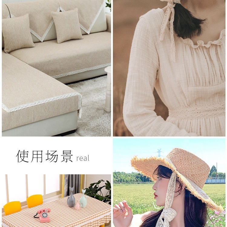 綿糸付きレース、レースアクセサリー、衣料品生地、布ストリップ素材、装飾手作りDIYレースベルト|undefined