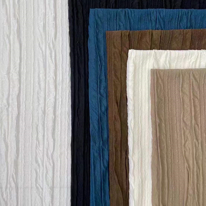 2022新款针织提花布料面料批发裤子上衣外套女装服装秋冬A525