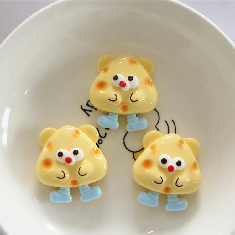 树脂配件M糖豆食玩DIY奶油胶材料饰品发夹手机动宙水杯贴卡通树脂|undefined