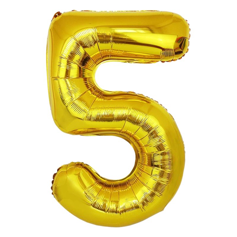 Globo digital Combinación digital Globo de película de aluminio Decoración de Amazon Globo de película de aluminio digital dorado de cuerpo de 32 pulgadas