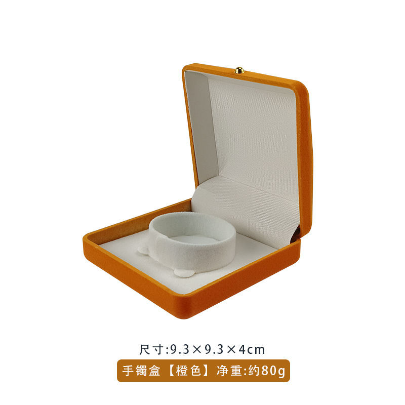 Caja de joyería de floquete caja de embalaje anillo pendientes brazalete colgante caja de joyería caja de regalo personalizada