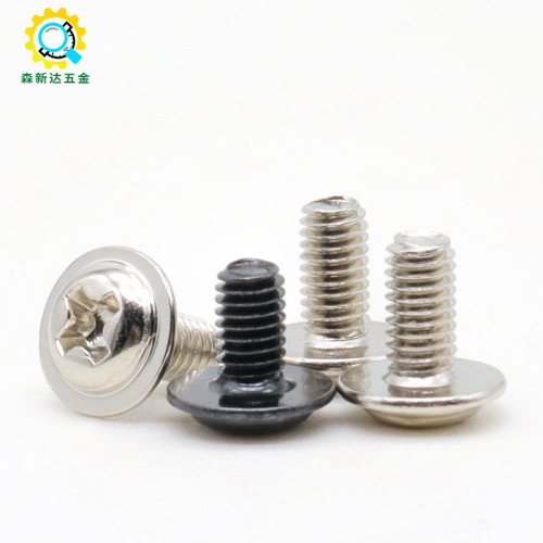 Desktop computer motherboard screw 2.5-inch hard drive screw PWM cross round head with washer pan head with medium thread