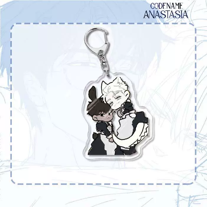 Acrylic Keychain (Codename Anastasia) Double-Sided 6 cm, Cute Character Pendant
