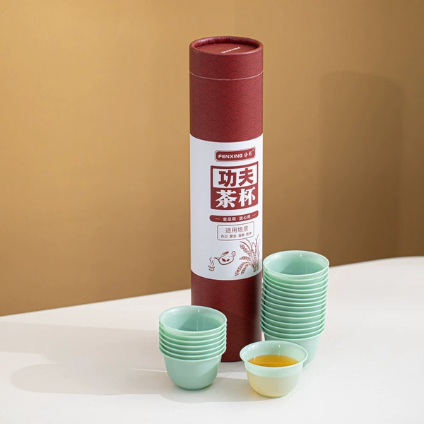 Emerald green disposable tea cup