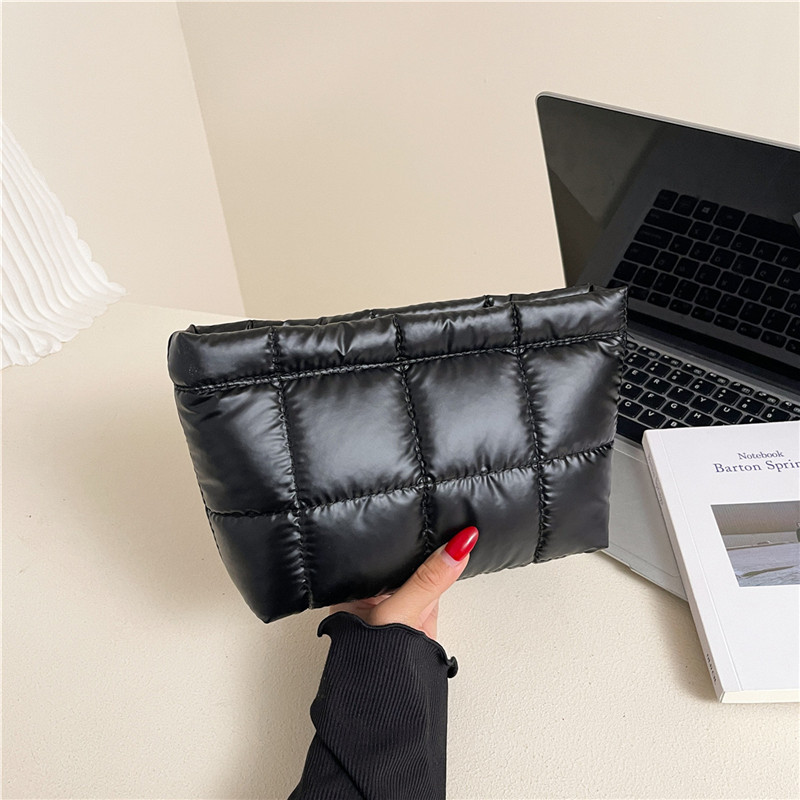 Casual de algodón simple bolso de cena de color sólido para mujeres coreanas personalidades versátiles bolso de moda de alta calidad