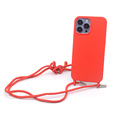 厂家生产加工订单网红型号多红新款丝滑pc+真液态硅胶挂绳手机壳