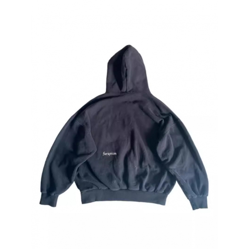 Y2K Gothic Angel Print Oversized Hoodie – Dark Aesthetic Unisex Pullover, Vintage Streetwear With 3D Embroidery_voghion.com