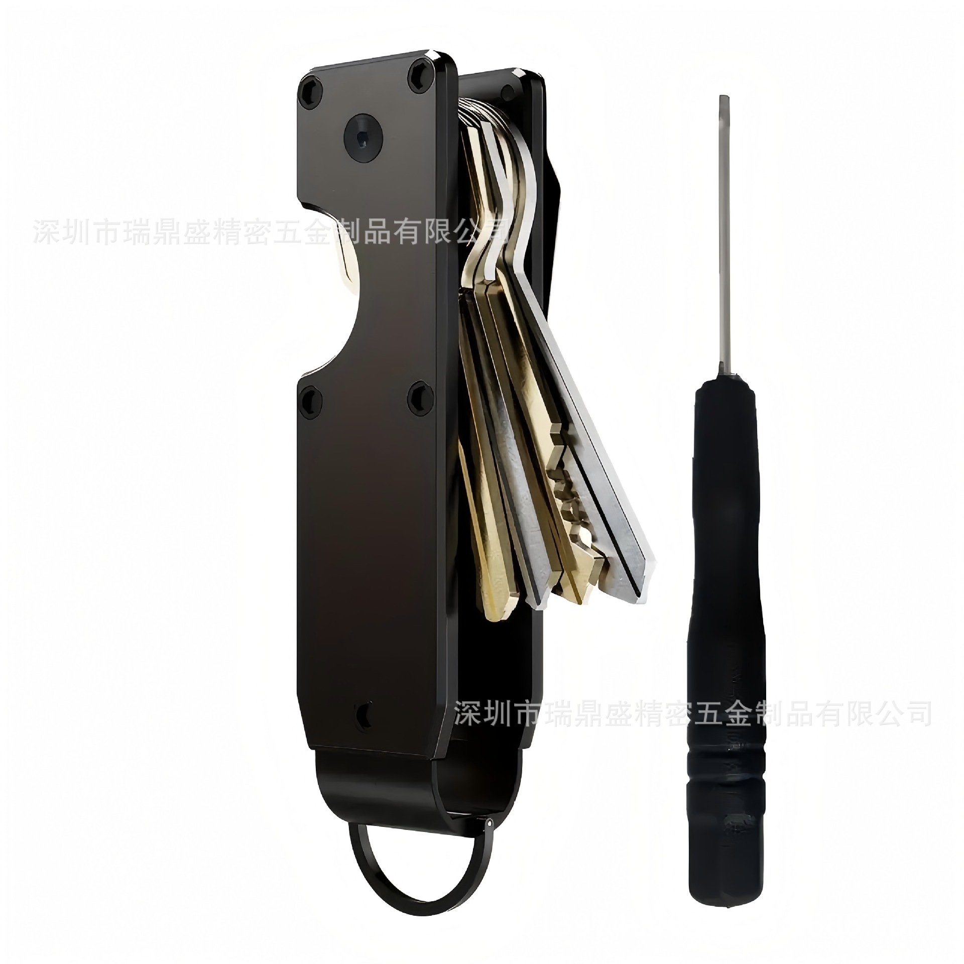 Золотой металлический брелок, система хранения для ключей, Amazon, делается под заказ, с печатью вашего логотипа, (в наличии на складе)