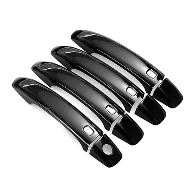 Other Automotive Exterior Supplies: outer door bowl handle decorative - single-hole-four-wisdom-bright-black