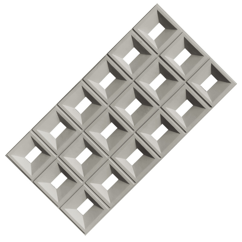 Pu personalizado componente de cemento ladrillo ladrillo hueco partición de una y dos caras Jiugongge neto neto decoración ligera 600*1200